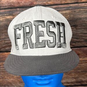 New Era Gray Embroidered Fresh Hat